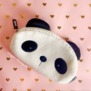 Kawaii Fuzzy Panda Pencil Pouch/Cosmetic Pouch